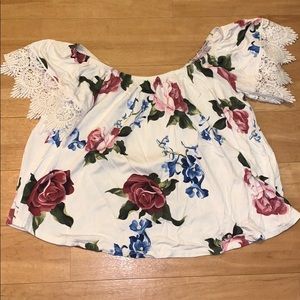 Off the shoulder tee